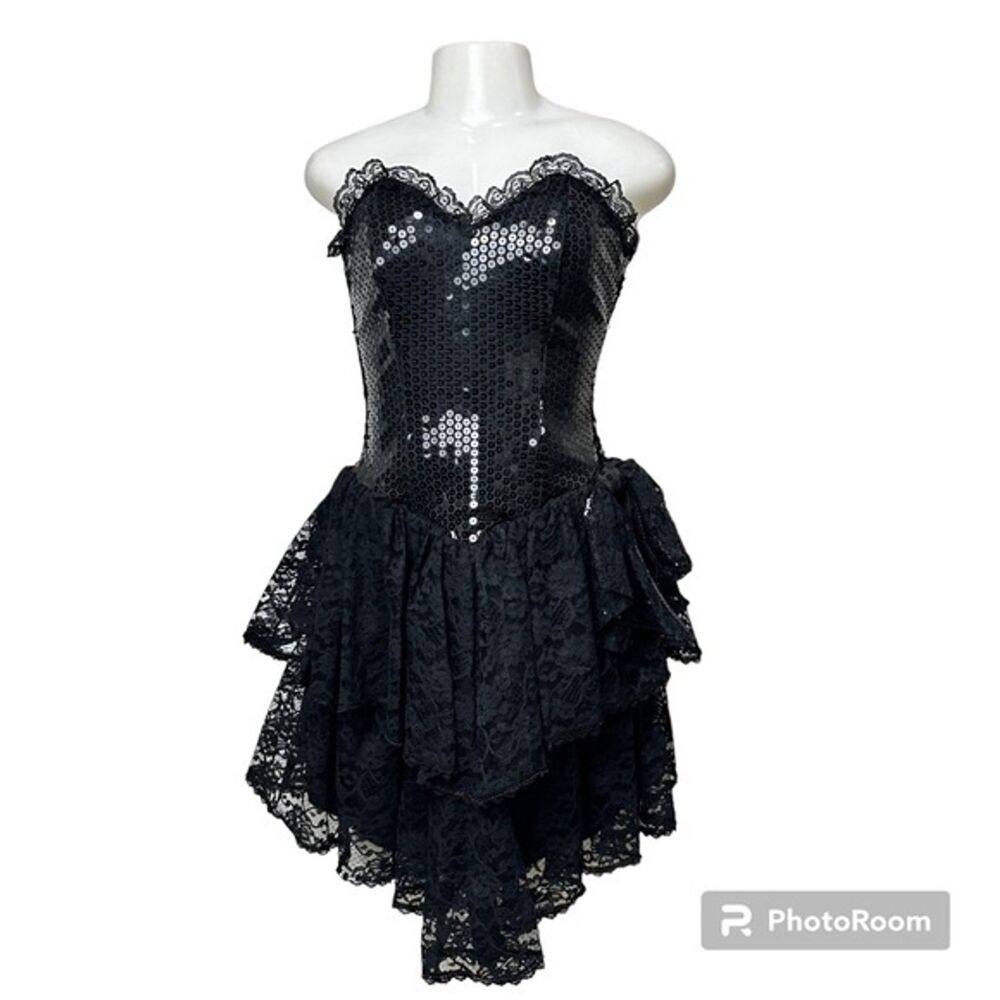 VRG Florencia Fiume Bustier Lace Sequined Party Dress M